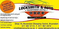 Locksmith and Auto Transponder Centre